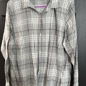 Old Navy Gray Checkered Shirt
